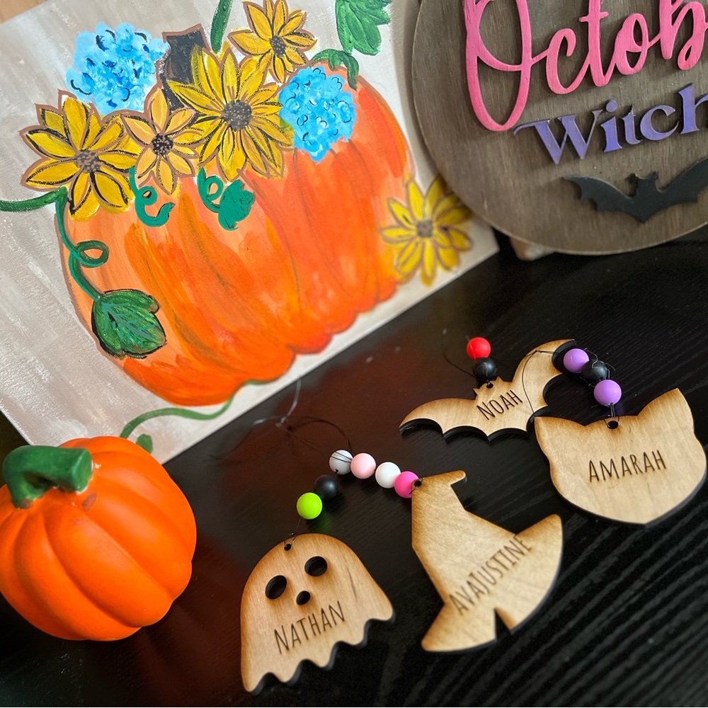 Made to order Halloween trick or treat tags!